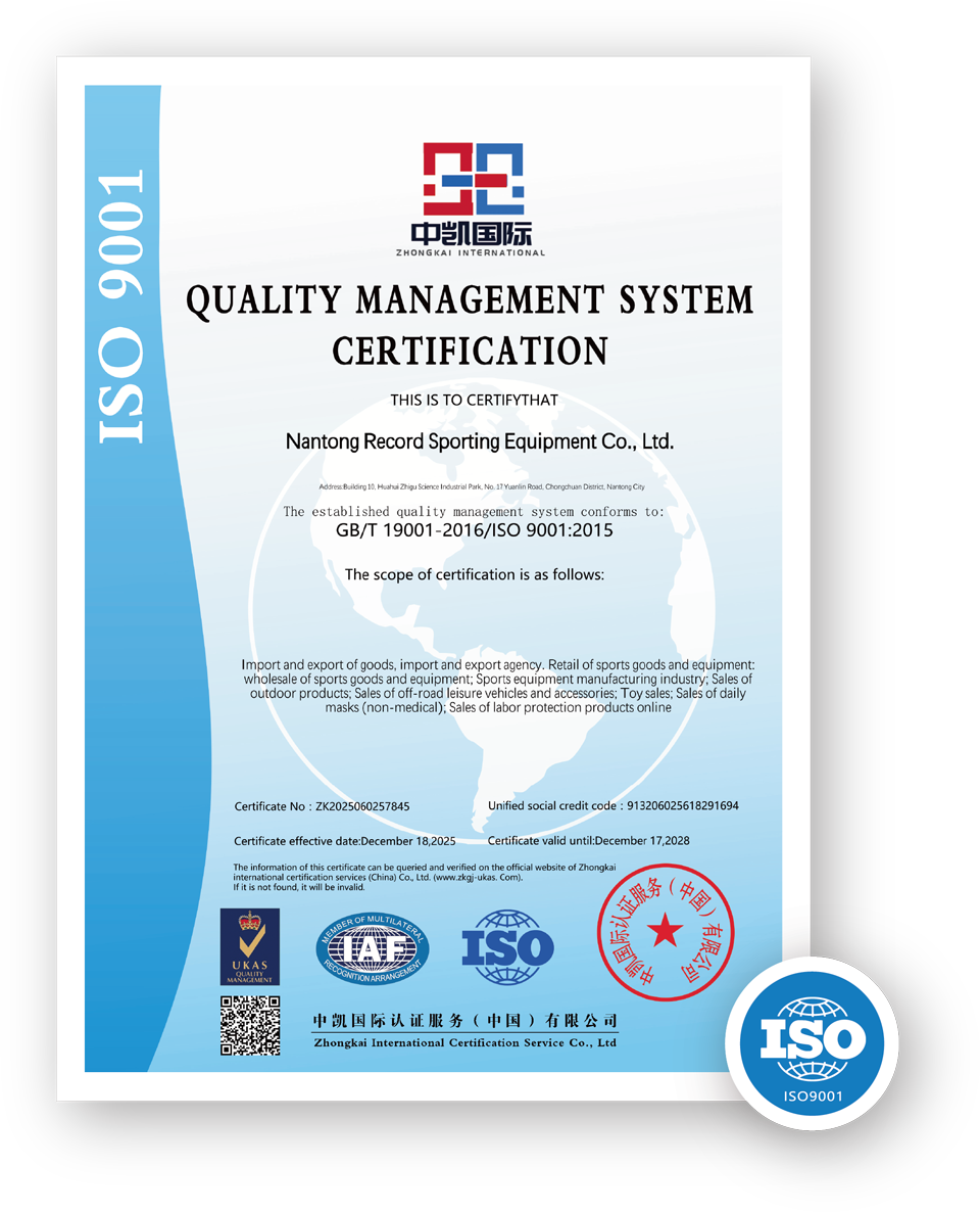PROESCE ISO 9001 Quality Management System certificate