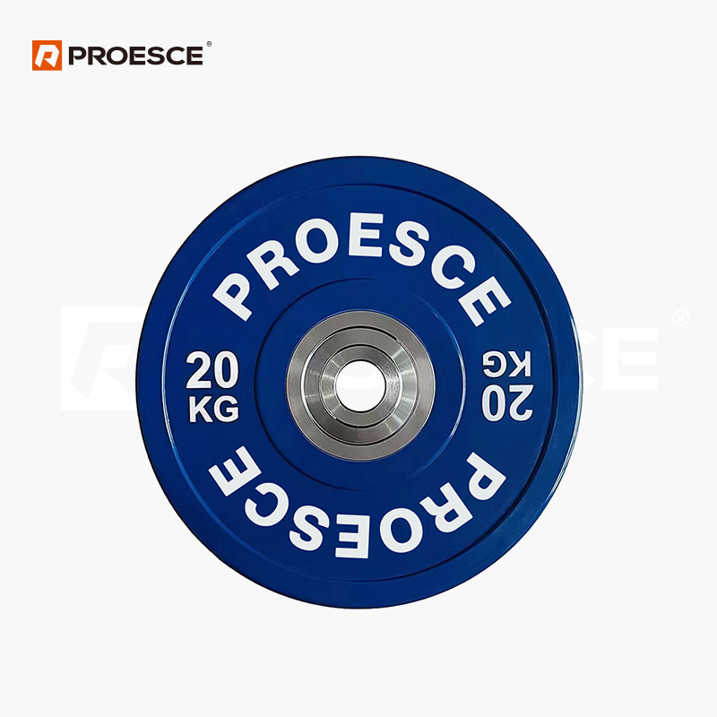 Color Coded Olympic Rubber Bumper Plates | PROESCE Weightlifting Plates LKPL-501