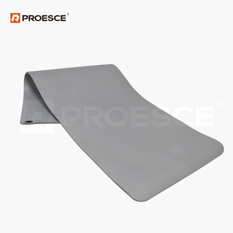 NBR Exercise Mat With Eyelet Vertical Stripe LKEM-3016A