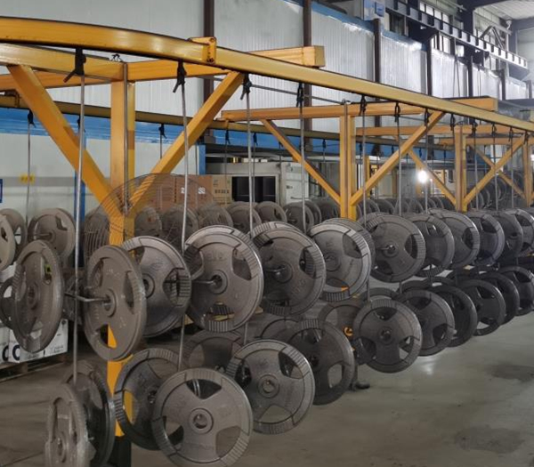 Proesce fitness equipment powder coating line