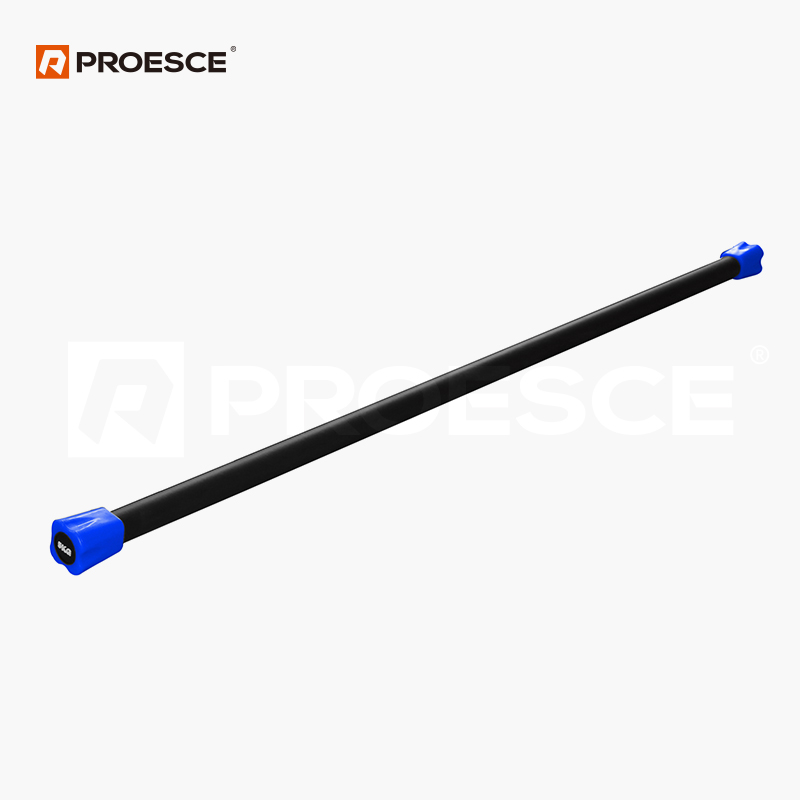 Weighted Body Toning Bar With Steel Core And NBR Foam For Blue Color PROESCE LBT-1251