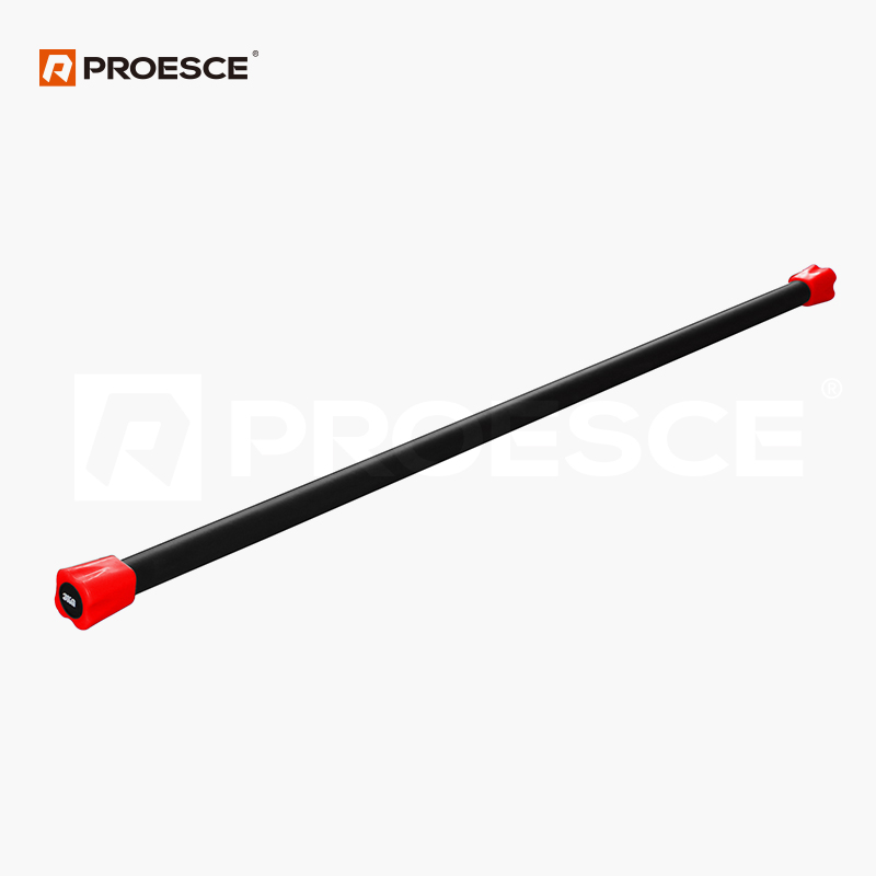 Weighted Body Toning Bar With Steel Core And NBR Foam For Red Color PROESCE LBT-1251