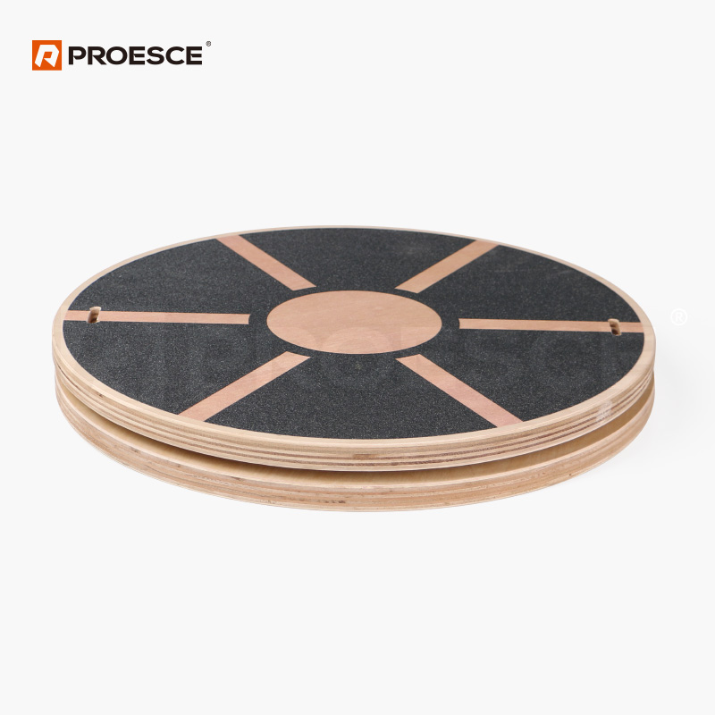 Wooden twist balance board with anti‑slip surface strengthens core & ankle stability LTW-2801