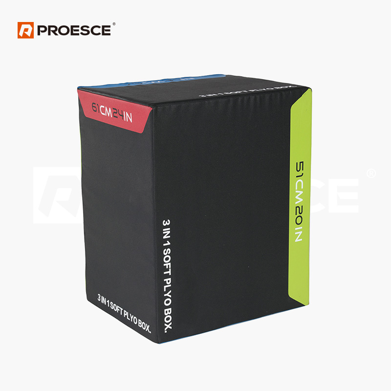 3-in-1 Soft Plyo Box | PROESCE Adjustable Plyometric Jump Box LKC-920