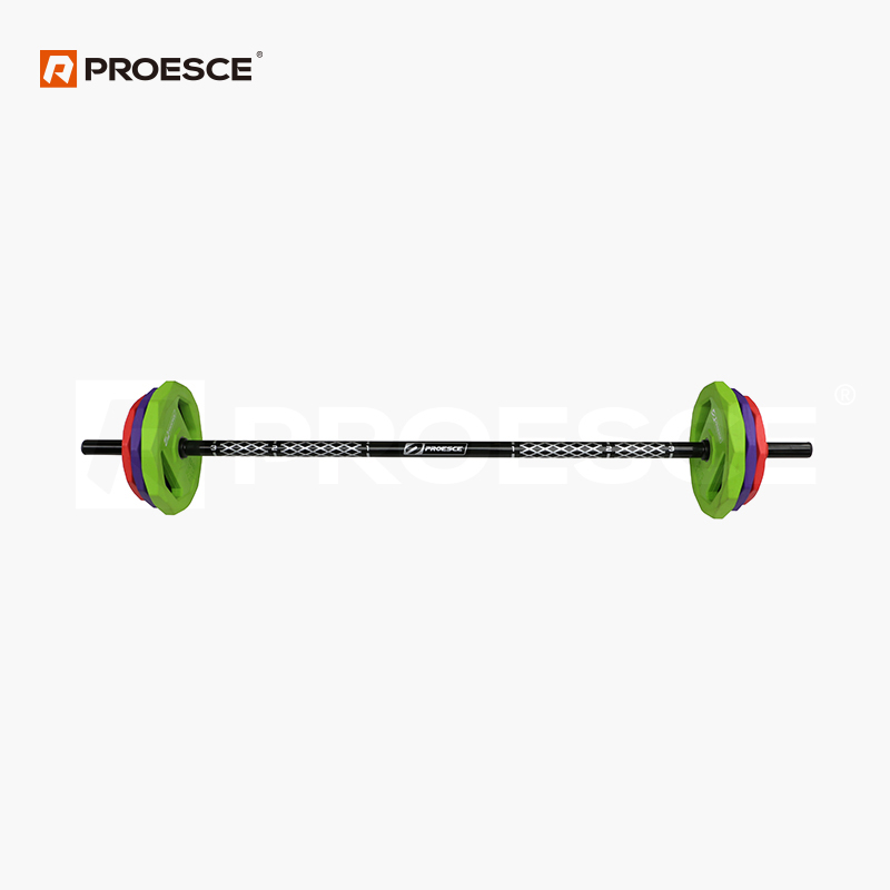 Adjustable Rubber Pump Barbell Set | PROESCE Group Fitness Barbell Kit LDBS‑307