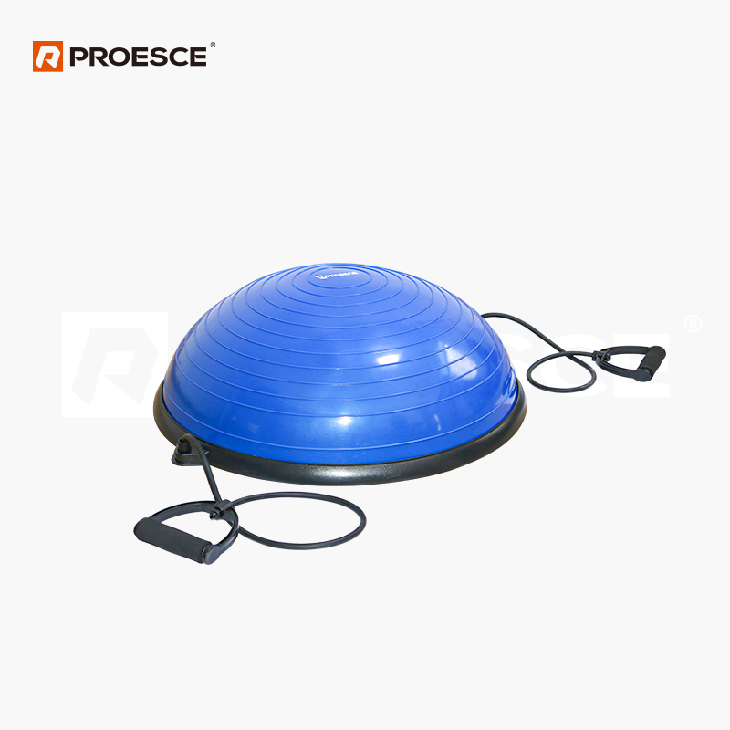 Half Dome Balance Trainer | PROESCE Hemisphere Exercise Ball with Resistance Bands LGB-1524