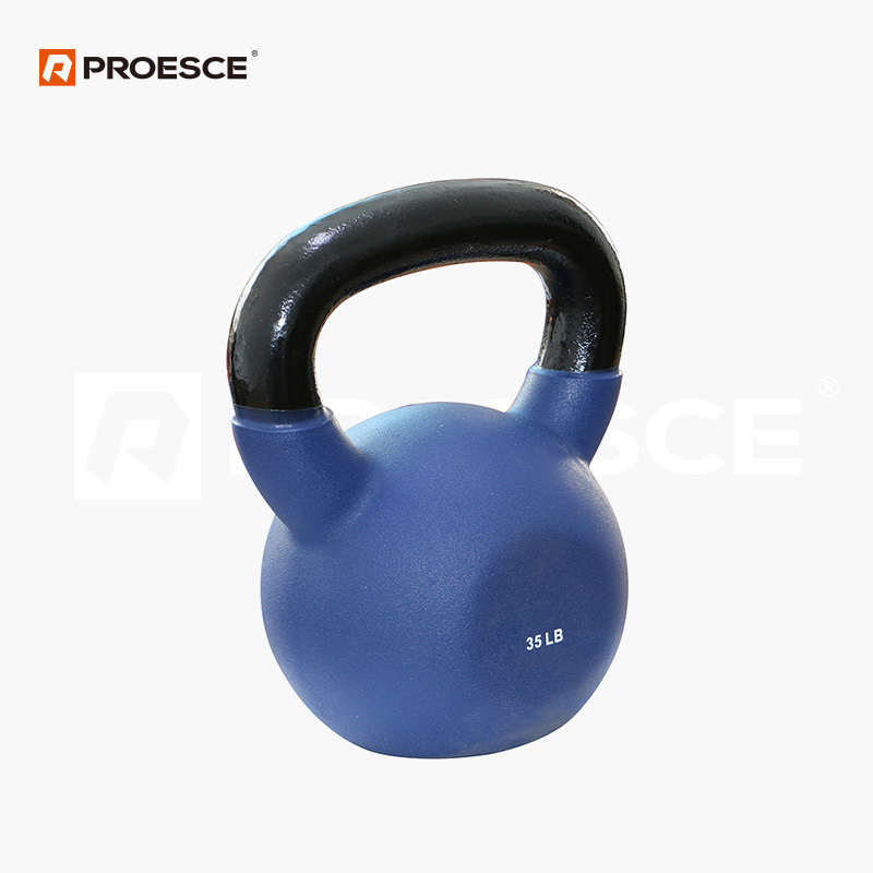 Cast Iron Coated Kettlebell | PROESCE Color Coded Weight Training Kettlebell LKDB-611