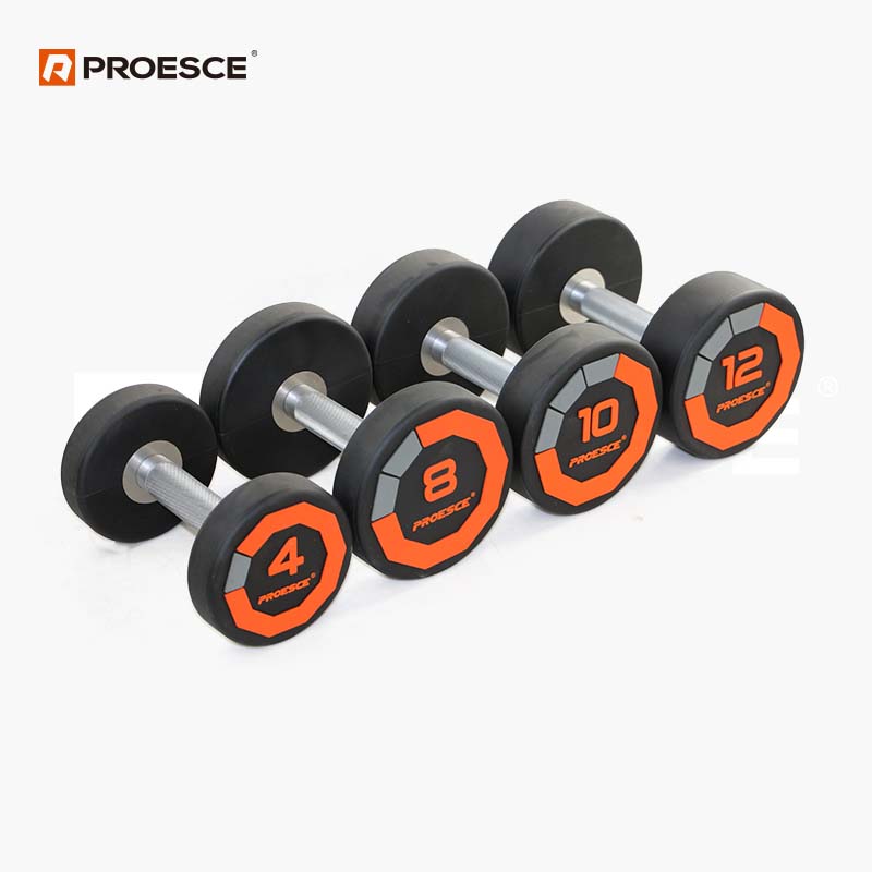 CPU Fixed Dumbbells | Commercial Grade Round Dumbbells PROESCE LKDB‑115