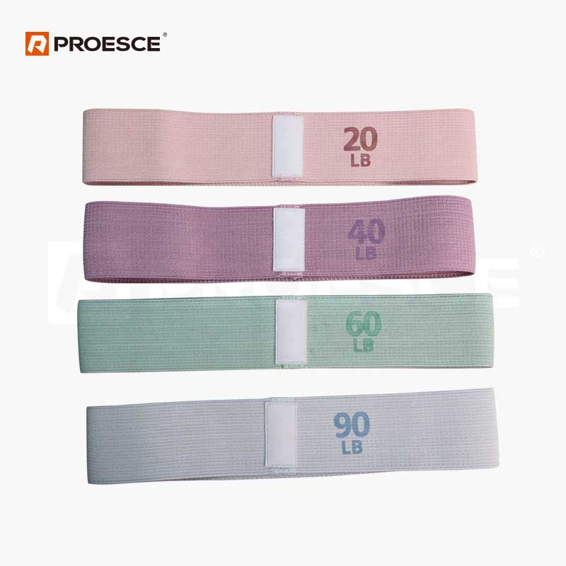 Fabric Hip Resistance Bands | Non Slip Glute Exercise Loop Bands PROESCE LKC‑1002B