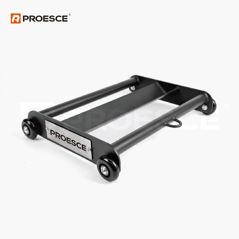 Four‑wheel gliding core trainer with welded steel frame & silent PU rollers LAB-2080