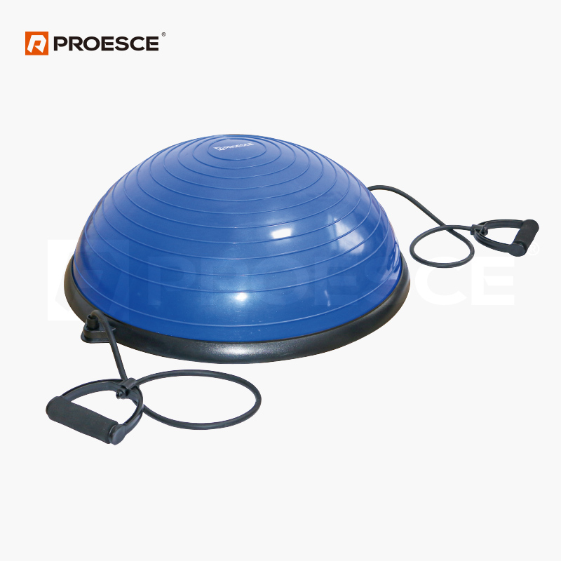 Half Dome Balance Trainer | PROESCE Hemisphere Exercise Ball with Resistance Bands LGB-1524