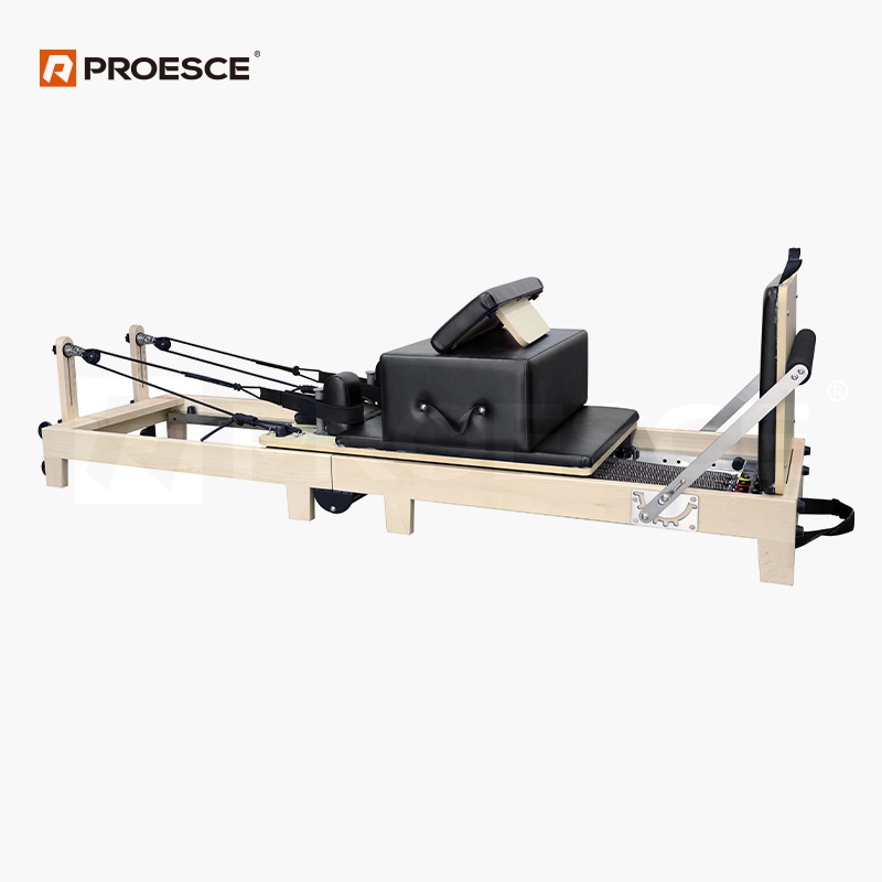 Hard‑Maple Pilates Reformer | PROESCE Professional Studio Pilates Training Machine LPT‑3001