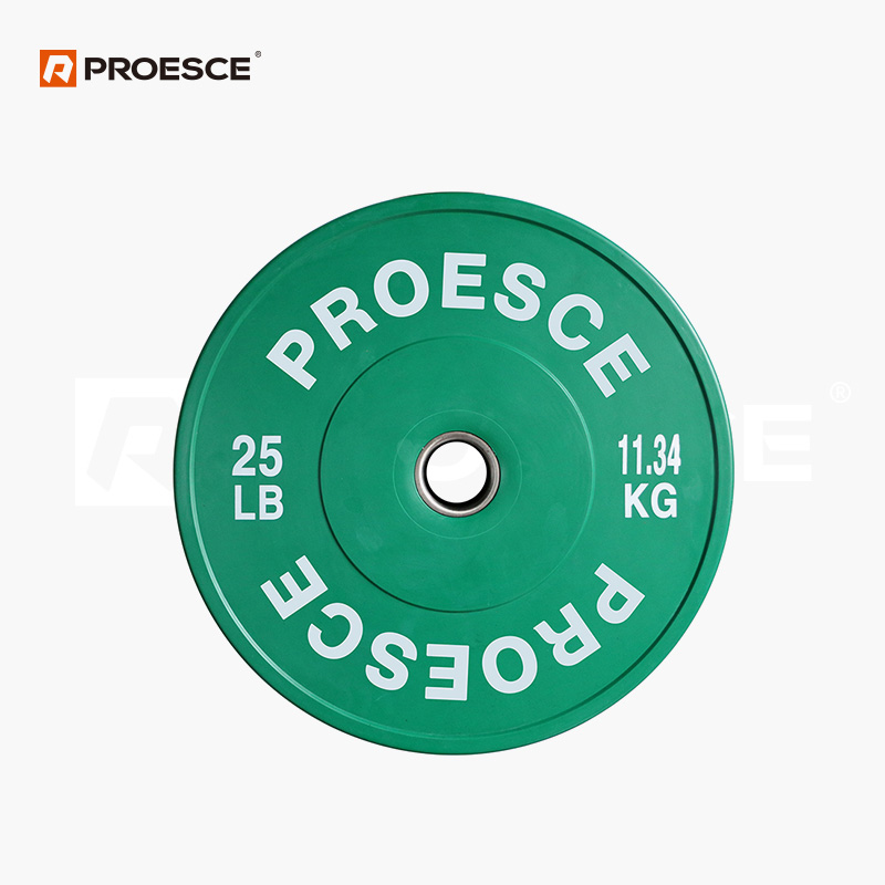 Olympic Rubber Bumper Plates | Color Coded & Black Options PROESCE LKPL-115