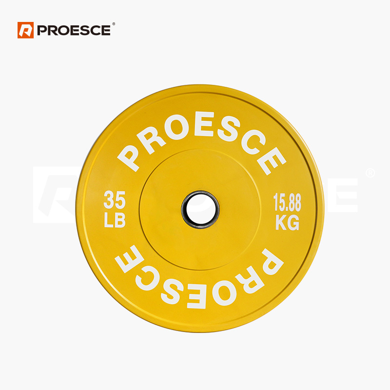 Olympic Rubber Bumper Plates | Color Coded & Black Options PROESCE LKPL-115