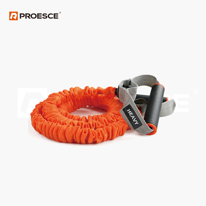 Resistance Tube with Protective Fabric Cover | Latex Exercise Tube PROESCE LEP-6424