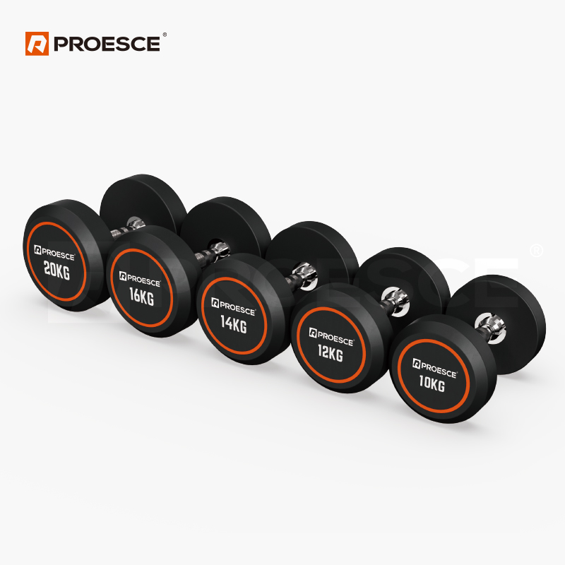 Rubber Fixed Dumbbell | Commercial Grade Strength Dumbbell PROESCE LKDB‑113B