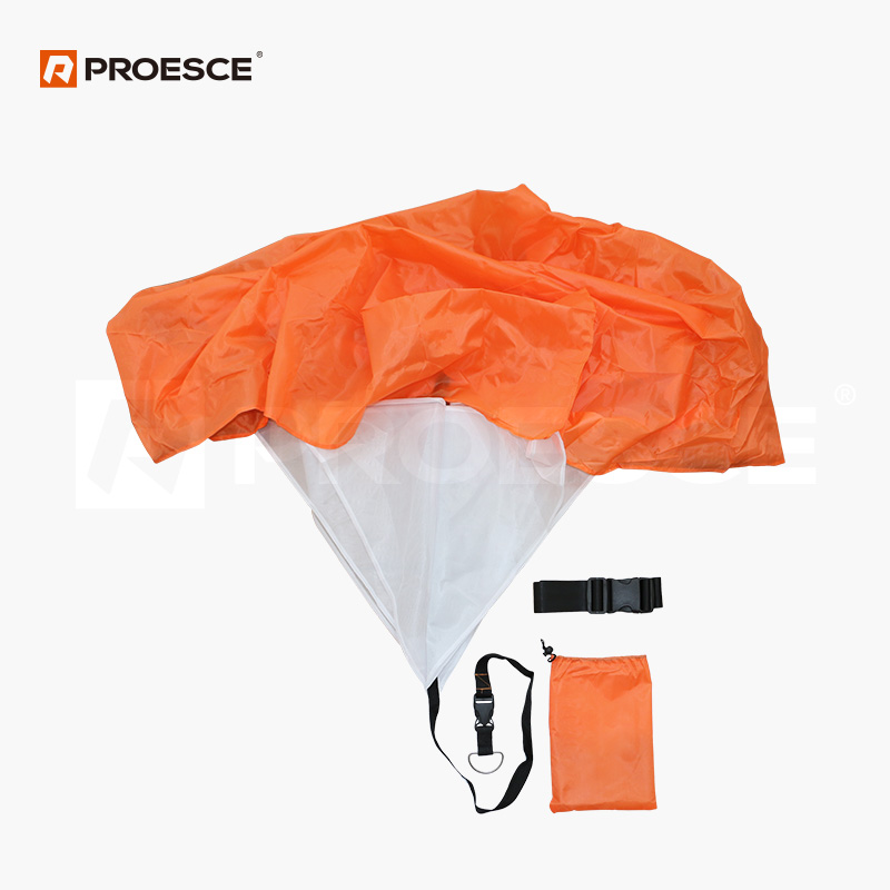 Speed Running Resistance Parachute With 190t Polyester Canopy For Orange Color LKC-942