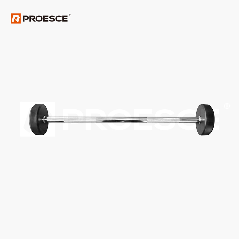 Integrated Rubber Fixed‑Weight Barbell | PROESCE Strength Training Barbell LDBS‑226
