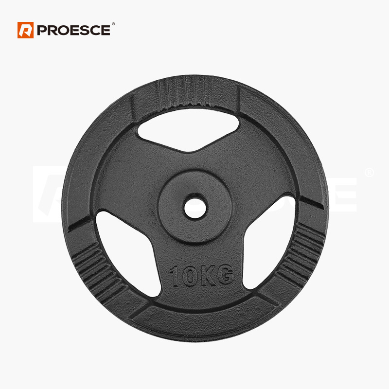 Tri-Grip Cast Iron Barbell Plates | PROESCE Fitness LKPL-106