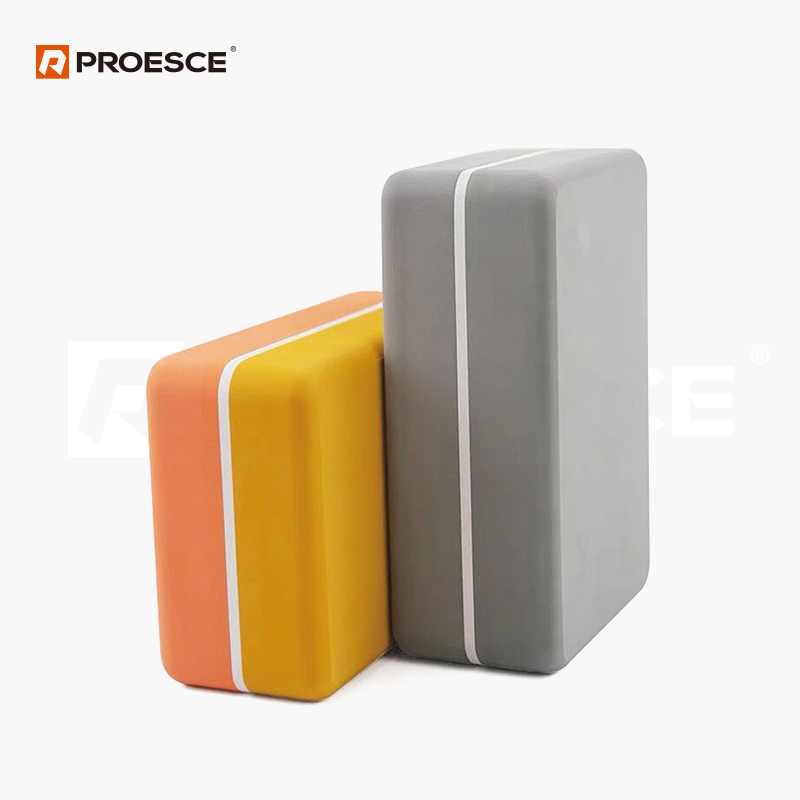 Two-Tone EVA Yoga Block | High Density Yoga Foam Brick PROESCE LKEM-3090