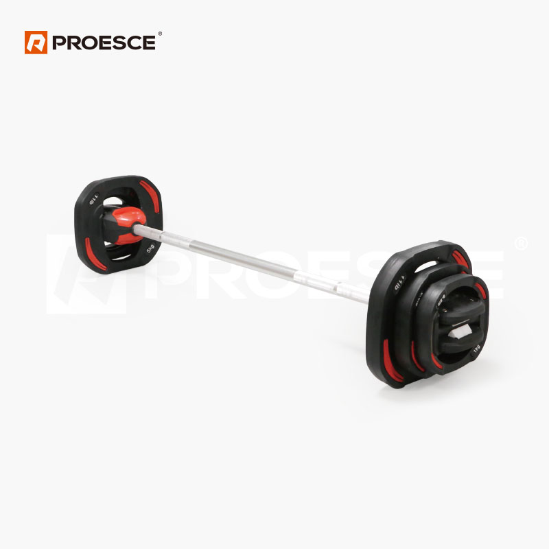 Adjustable Barbell Set | 20kg Body Pump Weight Kit PROESCE LDBS-503