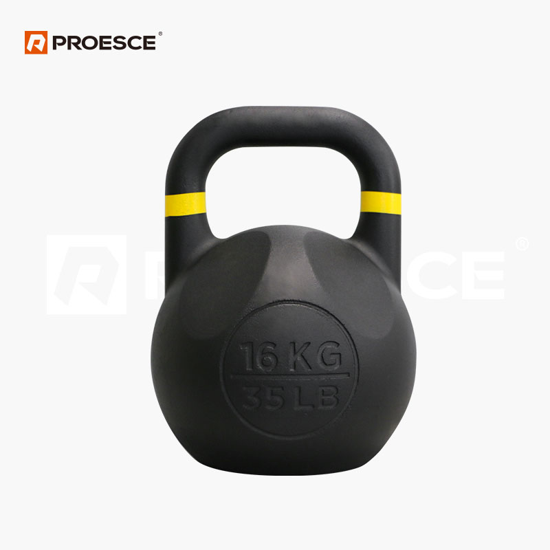 Competition Kettlebell | Powder Coated Solid Iron Kettlebell PROESCE LKDB-655