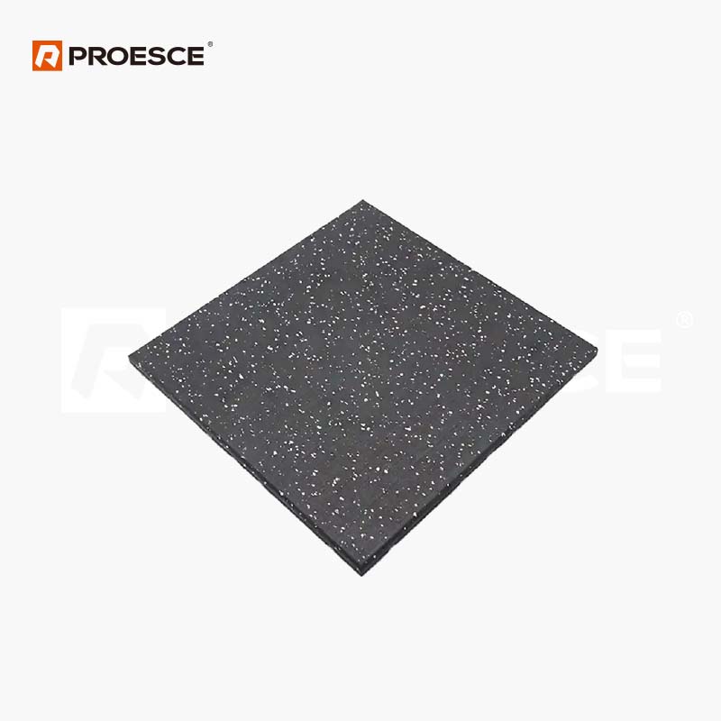 Dalles de tapis de gym en caoutchouc | Revêtement de sol de gym en caoutchouc EPDM PROESCE LKGM-1030