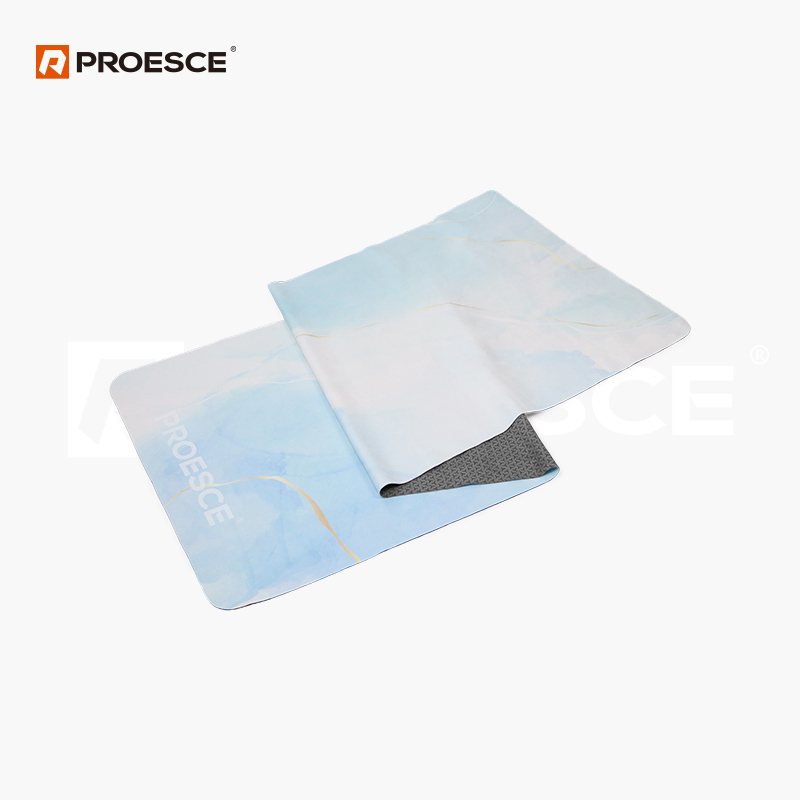 Mongolian Fleece Yoga Towel | Silicone Dot Non Slip Yoga Mat Topper PROESCE LKEM-5202