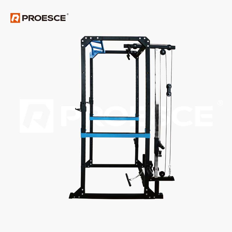 Power Squat Rack With Lat Pull System | All-in-One Home Gym Power Rack PROESCE LKC-846