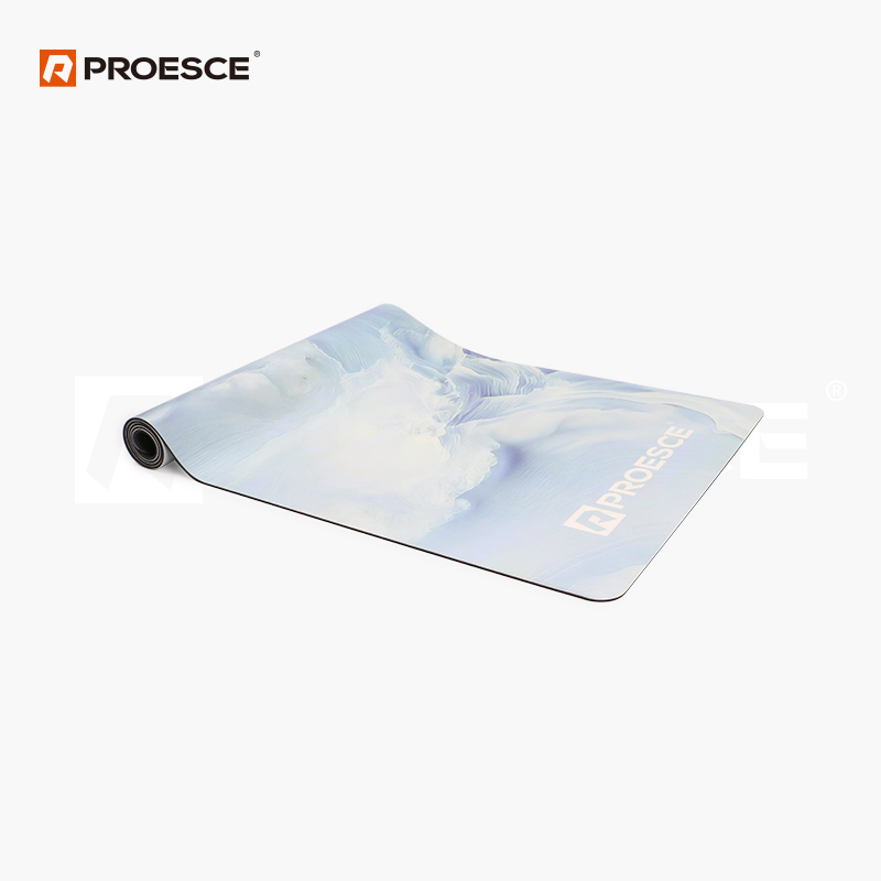 Suede Rubber Yoga Mat | Printed Non Slip Yoga Mat PROESCE LKEM-3214