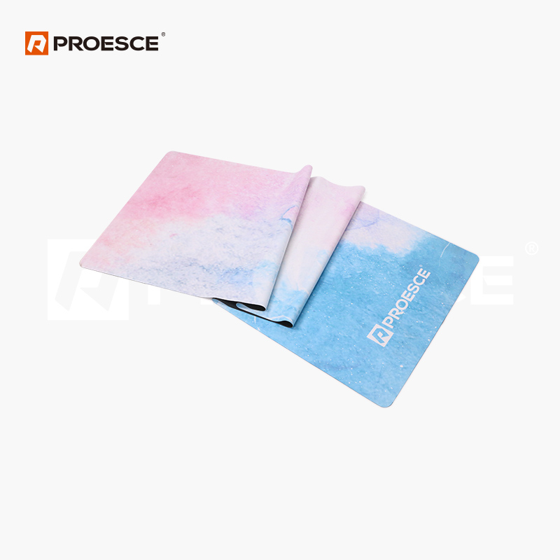 Ultra-Thin Foldable Suede Rubber Yoga Mat | Travel Yoga Mat PROESCE LKEM-3212
